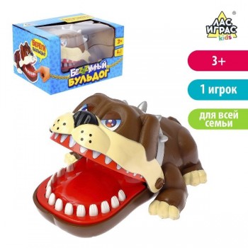 Настольная игра на реакцию и ловкость «Безумный бульдог»															
